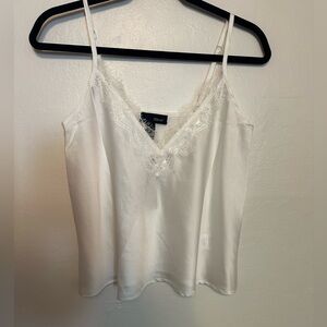 Lace white Spaghetti Strap top NWT size small